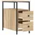 Produktbild 7 för Sängbord 2 st sonoma-ek 30x60x60 cm konstruerat trä