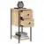 Produktbild 5 för Sängbord 2 st sonoma-ek 32x42x70 cm konstruerat trä