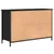 Produktbild 8 för Tv-bänk svart 100x35x65 cm konstruerat trä