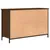 Produktbild 8 för Tv-bänk brun ek 100x35x65 cm konstruerat trä