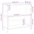 Produktbild 9 för Bokhylla svart 80x30x78,5 cm konstruerat trä och järn