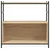 Produktbild 4 för Bokhylla sonoma-ek 80x30x78,5 cm konstruerat trä och järn