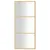 Produktbild 3 för Duschvägg med klart ESG-glas guld 90x195 cm