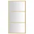 Produktbild 3 för Duschvägg med klart ESG-glas guld 100x195 cm