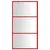 Produktbild 3 för Duschvägg med klart ESG-glas röd 115x195 cm