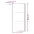 Produktbild 7 för Duschvägg med klart ESG-glas röd 115x195 cm