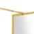 Produktbild 6 för Duschvägg med klart ESG-glas guld 115x195 cm