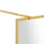 Produktbild 6 för Duschvägg med klart ESG-glas guld 80x195 cm