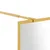 Produktbild 6 för Duschvägg med klart ESG-glas guld 90x195 cm