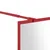 Produktbild 6 för Duschvägg med klart ESG-glas röd 140x195 cm