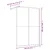 Produktbild 7 för Duschvägg med klart ESG-glas röd 140x195 cm