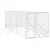 Produktbild 3 för Hundgård för utomhusbruk silver 2x6x2 m galvaniserat stål