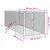 Produktbild 4 för Hundgård för utomhusbruk silver 2x6x2 m galvaniserat stål