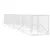 Produktbild 3 för Hundgård för utomhusbruk silver 2x14x2 m galvaniserat stål