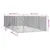 Produktbild 4 för Hundgård för utomhusbruk silver 4x8x2 m galvaniserat stål