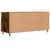 Produktbild 8 för Tv-bänk rökfärgad ek 102x36x50 cm konstruerat trä