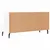 Produktbild 8 för Tv-bänk vit högglans 102x36x50 cm konstruerat trä