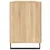 Produktbild 7 för Skrivbord sonoma-ek 140x50x75 cm konstruerat trä