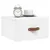Produktbild 3 för Väggmonterat sängbord vit 35x35x20 cm