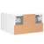 Produktbild 8 för Väggmonterat sängbord vit 35x35x20 cm