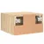 Produktbild 9 för Väggmonterade sängbord 2 st sonoma-ek 35x35x20 cm