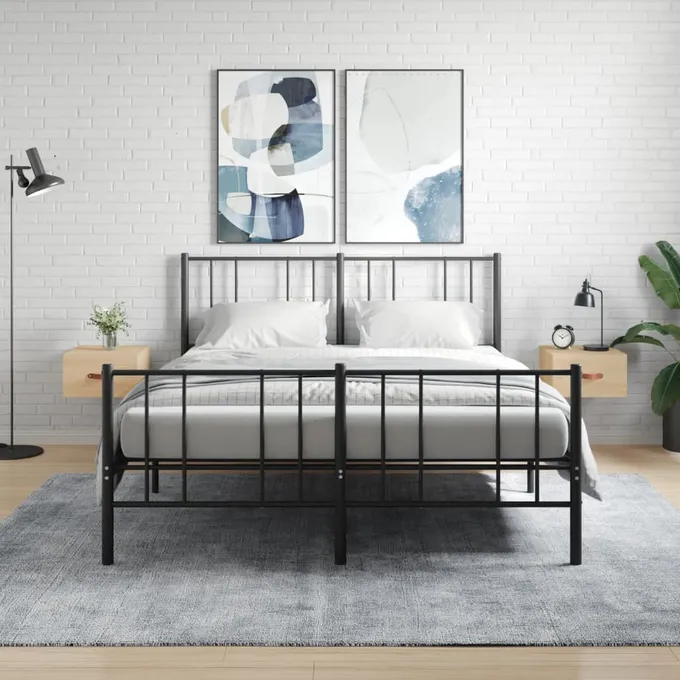 Väggmonterade sängbord 2 st sonoma-ek 35x35x20 cm