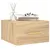 Produktbild 3 för Väggmonterade sängbord 2 st sonoma-ek 35x35x20 cm