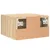 Produktbild 9 för Väggmonterade sängbord 2 st sonoma-ek 35x35x20 cm