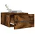 Produktbild 4 för Väggmonterat sängbord 2 st rökfärgad ek 35x35x20 cm