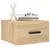 Produktbild 3 för Väggmonterade sängbord 2 st sonoma-ek 35x35x20 cm