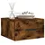 Produktbild 3 för Väggmonterat sängbord rökfärgad ek 35x35x20 cm