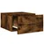 Produktbild 7 för Väggmonterat sängbord 2 st rökfärgad ek 35x35x20 cm