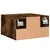 Produktbild 9 för Väggmonterat sängbord 2 st rökfärgad ek 35x35x20 cm