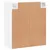 Produktbild 8 för Väggskåp vit 60x31x70 cm konstruerat trä