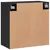 Produktbild 8 för Väggskåp svart 60x31x60 cm konstruerat trä