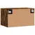 Produktbild 8 för Väggskåp rökfärgad ek 60x36,5x35 cm konstruerat trä