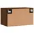 Produktbild 8 för Väggskåp brun ek 60x36,5x35 cm konstruerat trä