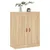 Produktbild 4 för Väggskåp sonoma-ek 69,5x34x90 cm konstruerat trä