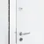 Produktbild 8 för Ytterdörr vit 100x200 cm aluminium