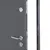 Produktbild 8 för Ytterdörr antracit 100x200 cm aluminium
