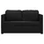 Produktbild 5 för Golvbäddsoffa 2-i-1 svart 122x204x55 cm sammet