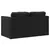 Produktbild 7 för Golvbäddsoffa 2-i-1 svart 122x204x55 cm sammet