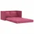 Produktbild 2 för Golvbäddsoffa 2-i-1 vinröd 122x204x55 cm sammet