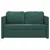 Produktbild 5 för Golvbäddsoffa 2-i-1 mörkgrön 122x204x55 cm sammet