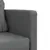 Produktbild 9 för Golvbäddsoffa 2-i-1 mörkgrå 112x174x55 cm tyg