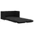 Produktbild 2 för Golvbäddsoffa 2-i-1 svart 112x174x55 cm tyg