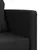 Produktbild 9 för Golvbäddsoffa 2-i-1 svart 112x174x55 cm tyg