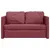 Produktbild 5 för Golvbäddsoffa 2-i-1 vinröd 112x174x55 cm tyg