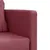 Produktbild 9 för Golvbäddsoffa 2-i-1 vinröd 112x174x55 cm tyg