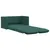 Produktbild 2 för Golvbäddsoffa 2-i-1 mörkgrön 112x174x55 cm tyg